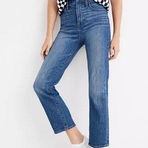 Madewell Straight Leg Crop Jeans - Fawn Wash